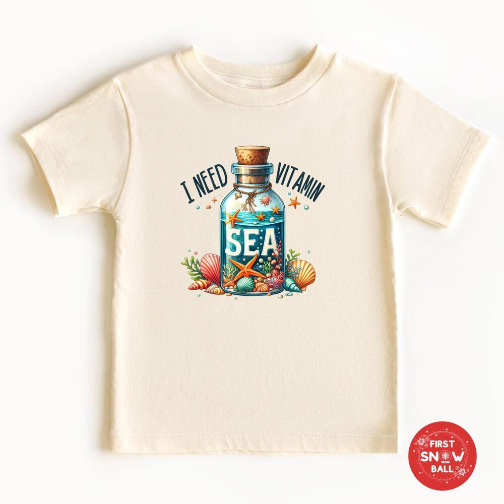 Vitamin Sea Summer Shirt, Girls Trip Beach Tee, Women's Vacation Casual Top